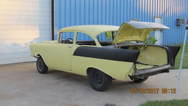 1957 Yellow Chevrolet Bel Air/150/210