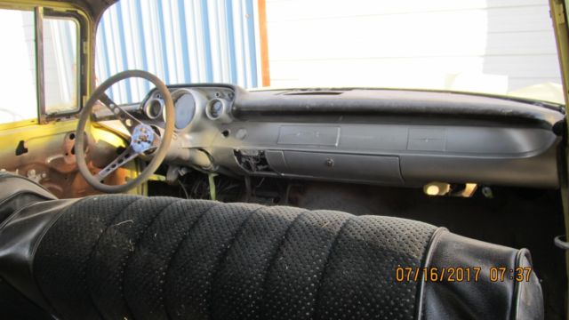 1957 Yellow Chevrolet Bel Air/150/210
