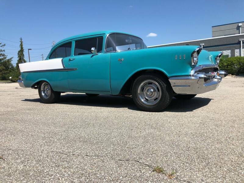 1957 TURQUOISE AND IVORY Chevrolet Bel Air/150/210 Sedan