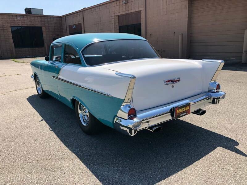 1957 TURQUOISE AND IVORY Chevrolet Bel Air/150/210 Sedan