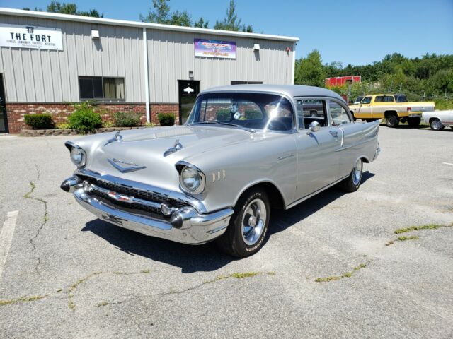 1957 Silver Chevrolet Bel Air/150/210 Coupe