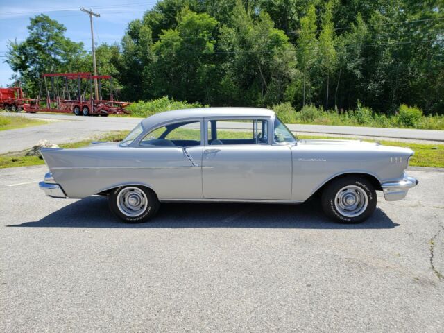 1957 Silver Chevrolet Bel Air/150/210 Coupe