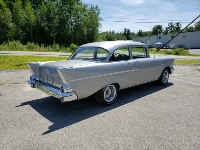 1957 Silver Chevrolet Bel Air/150/210 Coupe