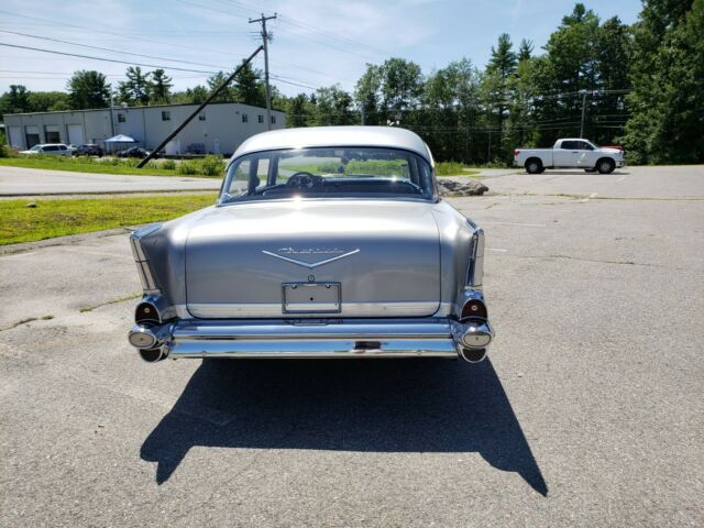 1957 Silver Chevrolet Bel Air/150/210 Coupe