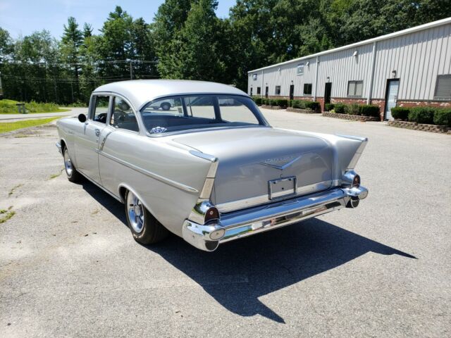 1957 Silver Chevrolet Bel Air/150/210 Coupe