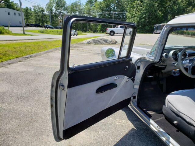 1957 Silver Chevrolet Bel Air/150/210 Coupe