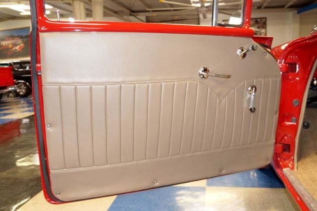 1957 Red Chevrolet Bel Air/150/210 Sedan