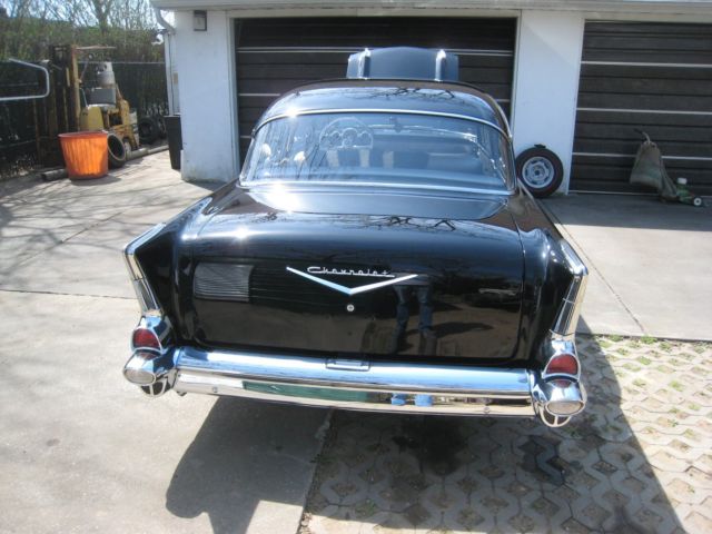 1957 Black Chevrolet Bel Air/150/210