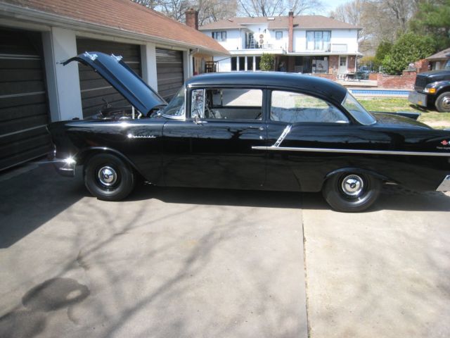 1957 Black Chevrolet Bel Air/150/210