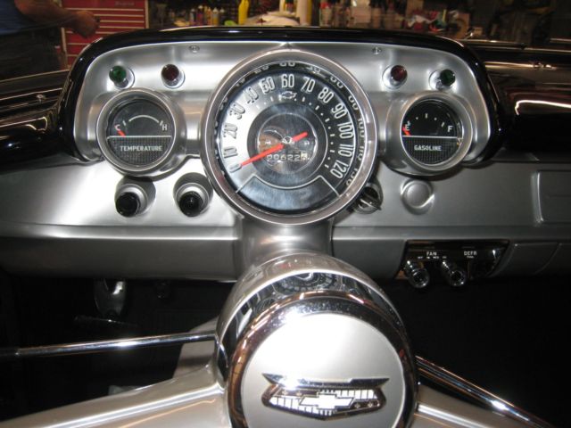 1957 Black Chevrolet Bel Air/150/210