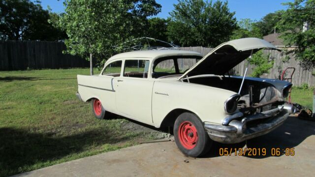 1957 Black Chevrolet Bel Air/150/210 150