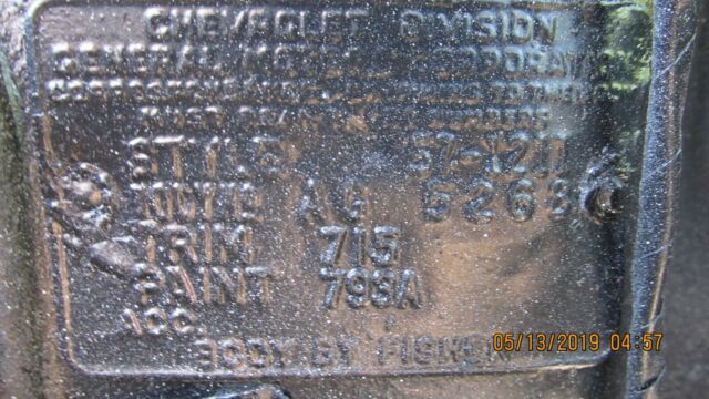 1957 Black Chevrolet Bel Air/150/210 150