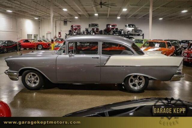 1957 Silver Chevrolet Bel Air/150/210 Coupe