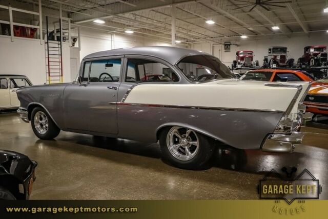 1957 Silver Chevrolet Bel Air/150/210 Coupe