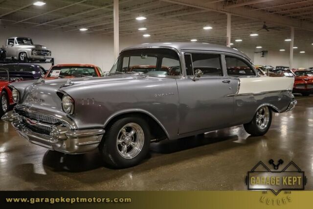1957 Silver Chevrolet Bel Air/150/210 Coupe