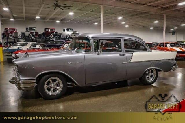 1957 Silver Chevrolet Bel Air/150/210 Coupe