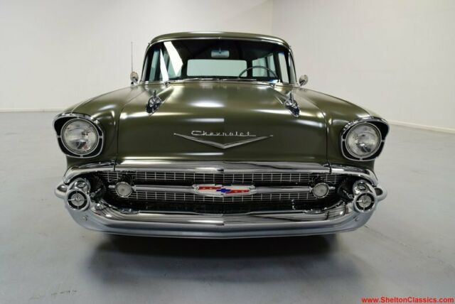 1957 Olive Drab Chevrolet Bel Air/150/210 Station Wagon