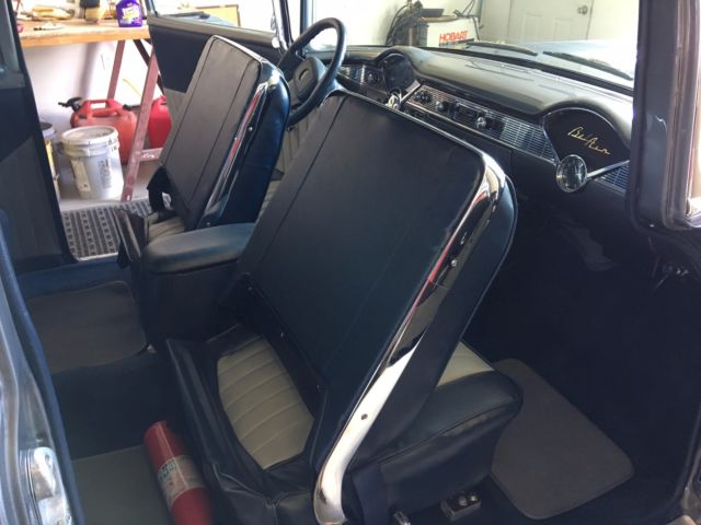 1957 Gray Chevrolet Bel Air/150/210 Sedan