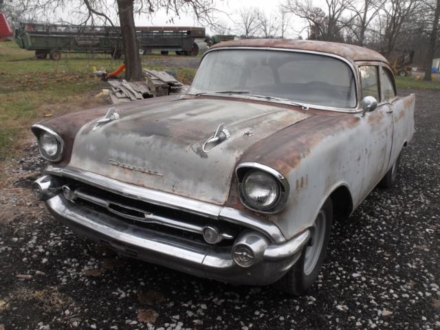 1957 Silver Chevrolet Bel Air/150/210 CHEVY 150