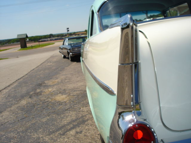 1957 Blue Chevrolet Bel Air/150/210