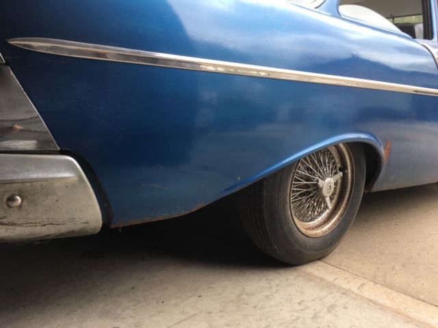 1957 Blue Chevrolet Bel Air/150/210 Sedan