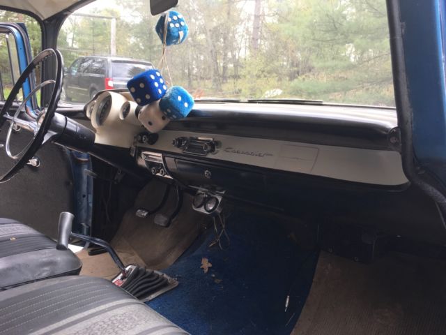 1957 Blue Chevrolet Bel Air/150/210 Sedan