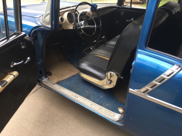 1957 Blue Chevrolet Bel Air/150/210 Sedan