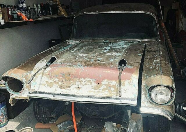 1957 Gold/Maroon Chevrolet Bel Air/150/210 2 Door Hard Top