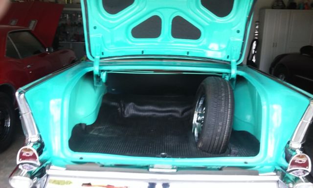 1957 Tropical Turquoise/India Ivory Chevrolet Bel Air/150/210 Two Door Hardtop