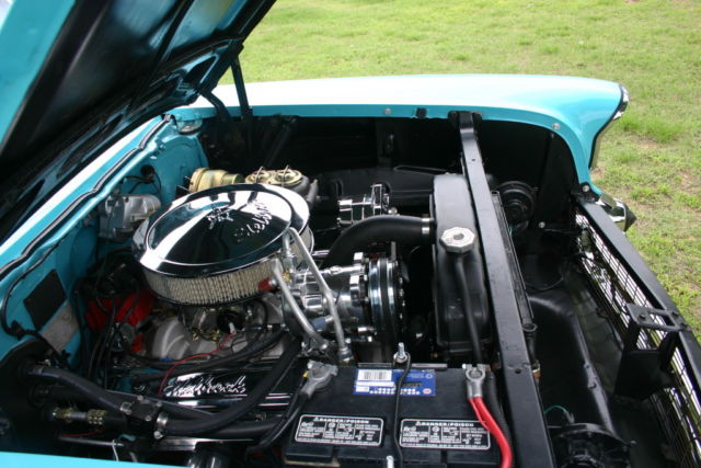 1957 Tropical Turquoise/India Ivory Chevrolet Bel Air/150/210 Two Door Hardtop