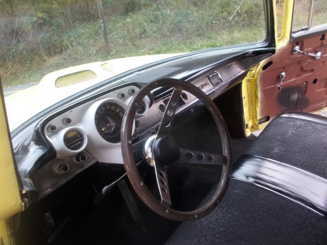 1957 Black Chevrolet Bel Air/150/210 Sedan