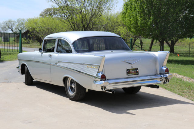 1957 Silver Chevrolet Bel Air/150/210 --