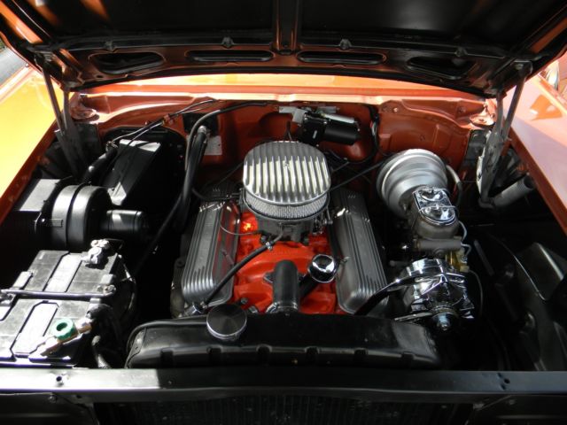 1957 Atomic orange Chevrolet Bel Air/150/210 Coupe