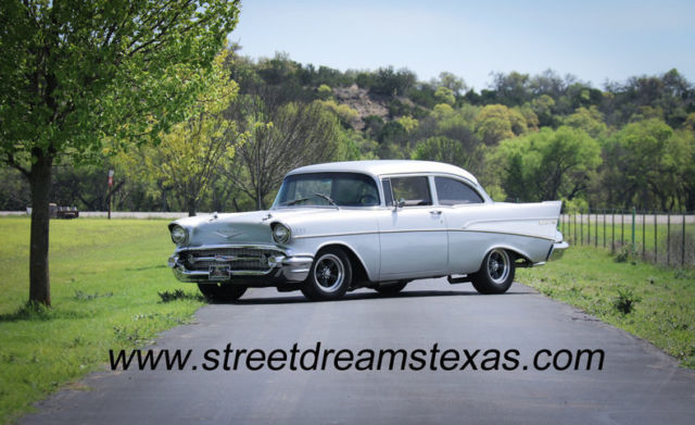 1957 Silver Chevrolet Bel Air/150/210 Sedan