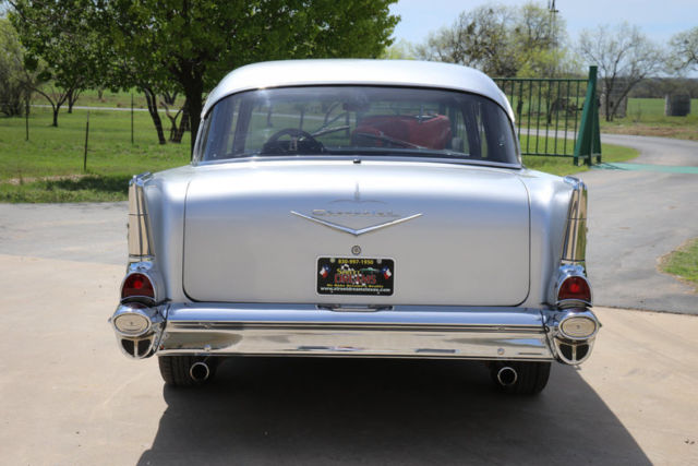 1957 Silver Chevrolet Bel Air/150/210 Sedan