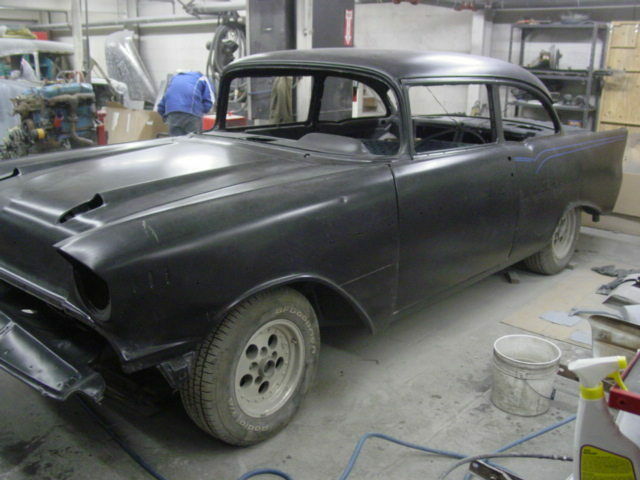 1957 Black Chevrolet Bel Air/150/210