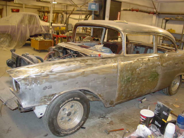 1957 Black Chevrolet Bel Air/150/210