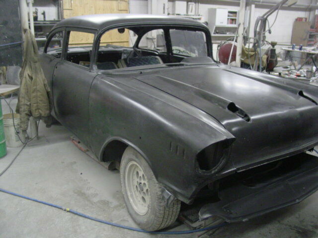 1957 Black Chevrolet Bel Air/150/210