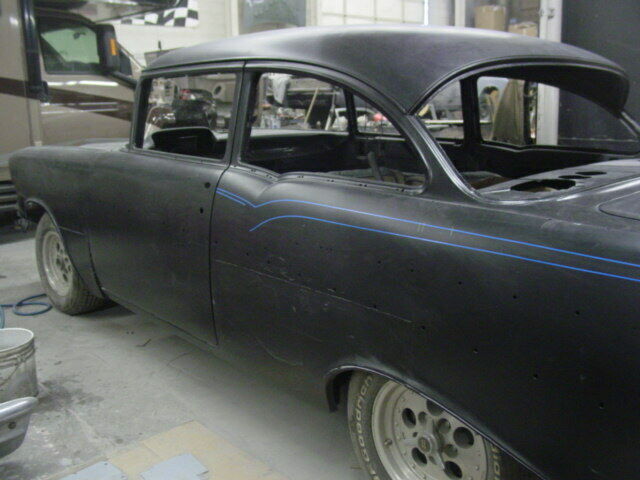 1957 Black Chevrolet Bel Air/150/210