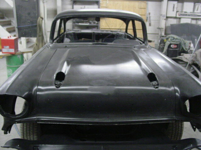 1957 Black Chevrolet Bel Air/150/210