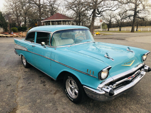 1957 Blue Chevrolet Bel Air/150/210 --