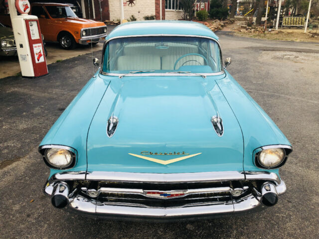 1957 Blue Chevrolet Bel Air/150/210 --