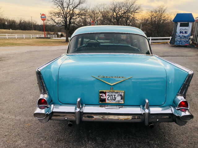 1957 Blue Chevrolet Bel Air/150/210 --