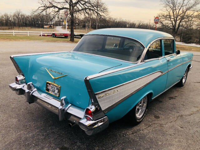 1957 Blue Chevrolet Bel Air/150/210 --