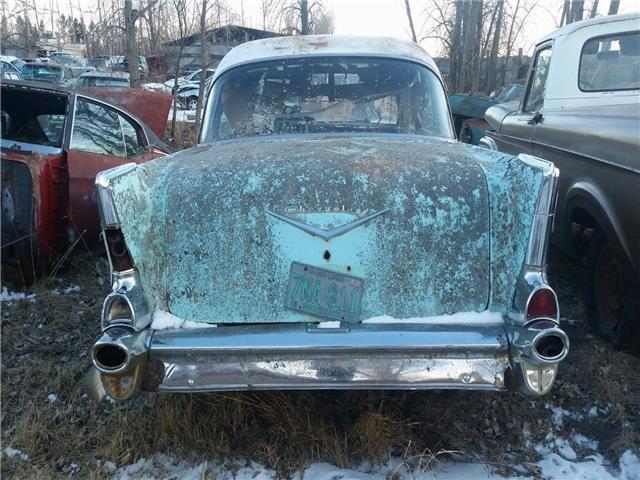 1957 Blue Chevrolet Bel Air/150/210 --