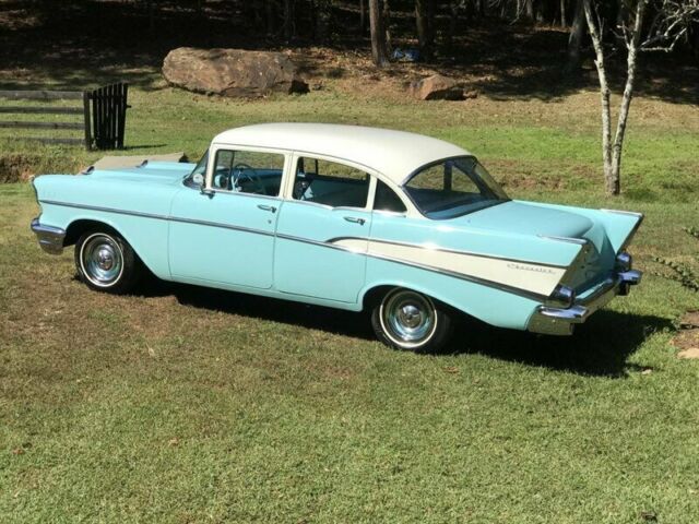 1957 Blue Chevrolet Bel Air/150/210 --