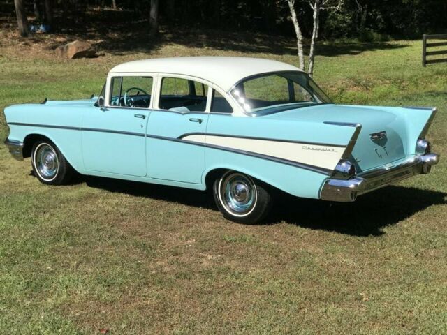 1957 Blue Chevrolet Bel Air/150/210 --