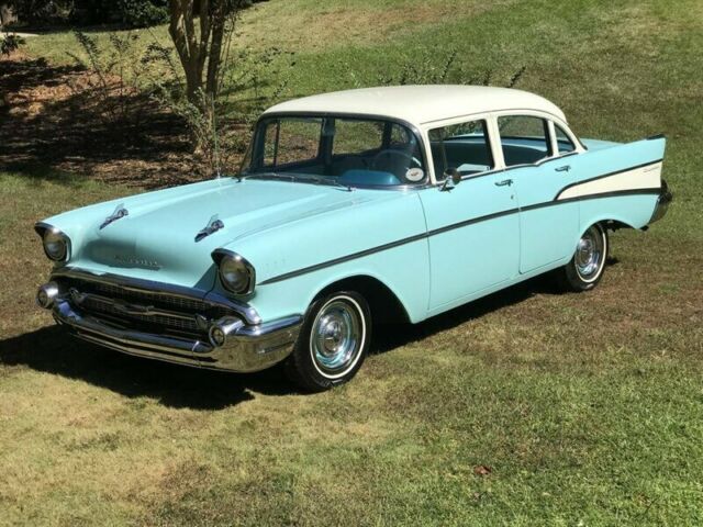 1957 Blue Chevrolet Bel Air/150/210 --