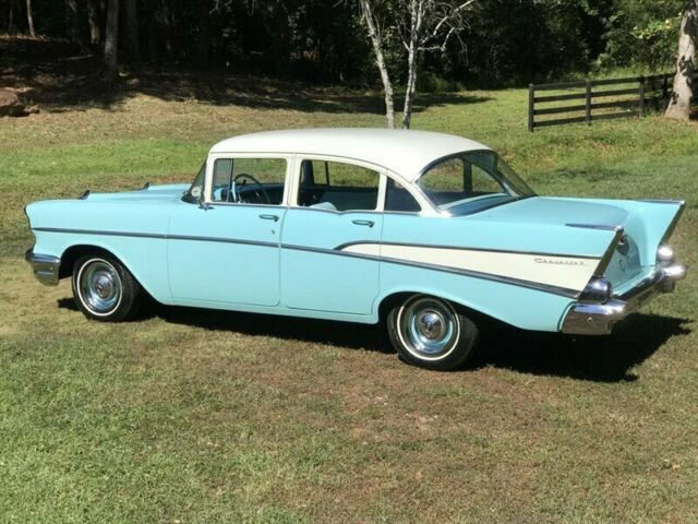 1957 Blue Chevrolet Bel Air/150/210 --
