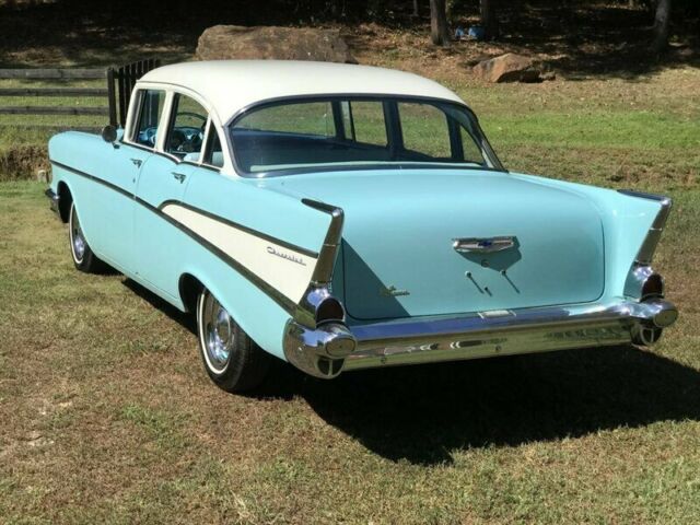 1957 Blue Chevrolet Bel Air/150/210 --